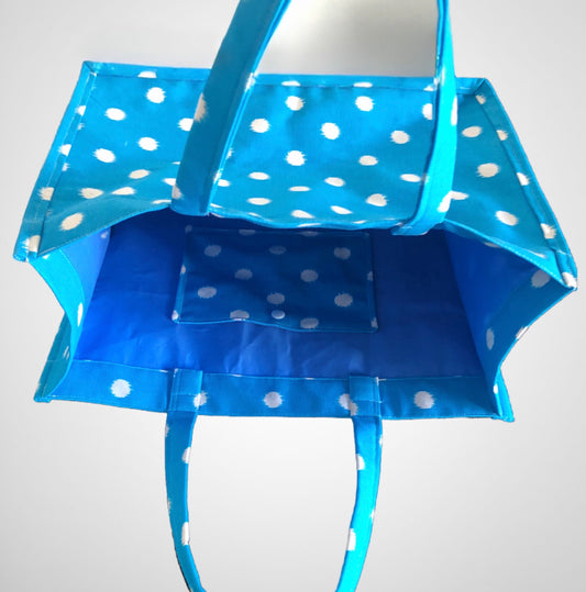 PORSIA - The Handcrafted Polka Dot Tote Bag for Beach and Casual Occasions