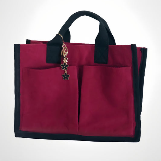 MAXINE - The Handcrafted Mini Boxy Tote Bag with Contrasting Binding