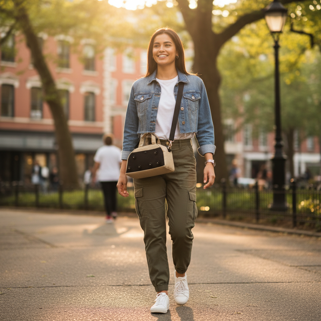 THE ALYSSA Small Compact Crossbody Lifestyle Image